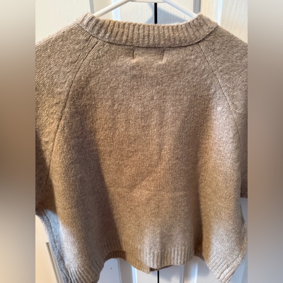 Universal Thread Button Up Short Sleeve Cardigan Tan Size Large - Picture 13 of 14